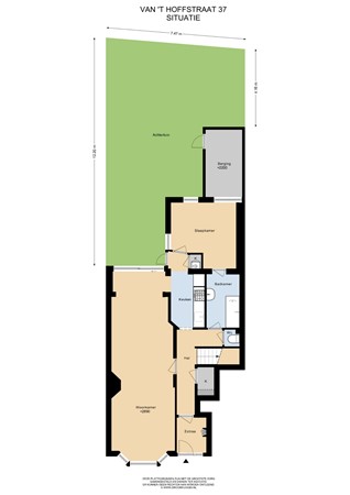 Floorplan - Van 't Hoffstraat 37, 2313 SN Leiden